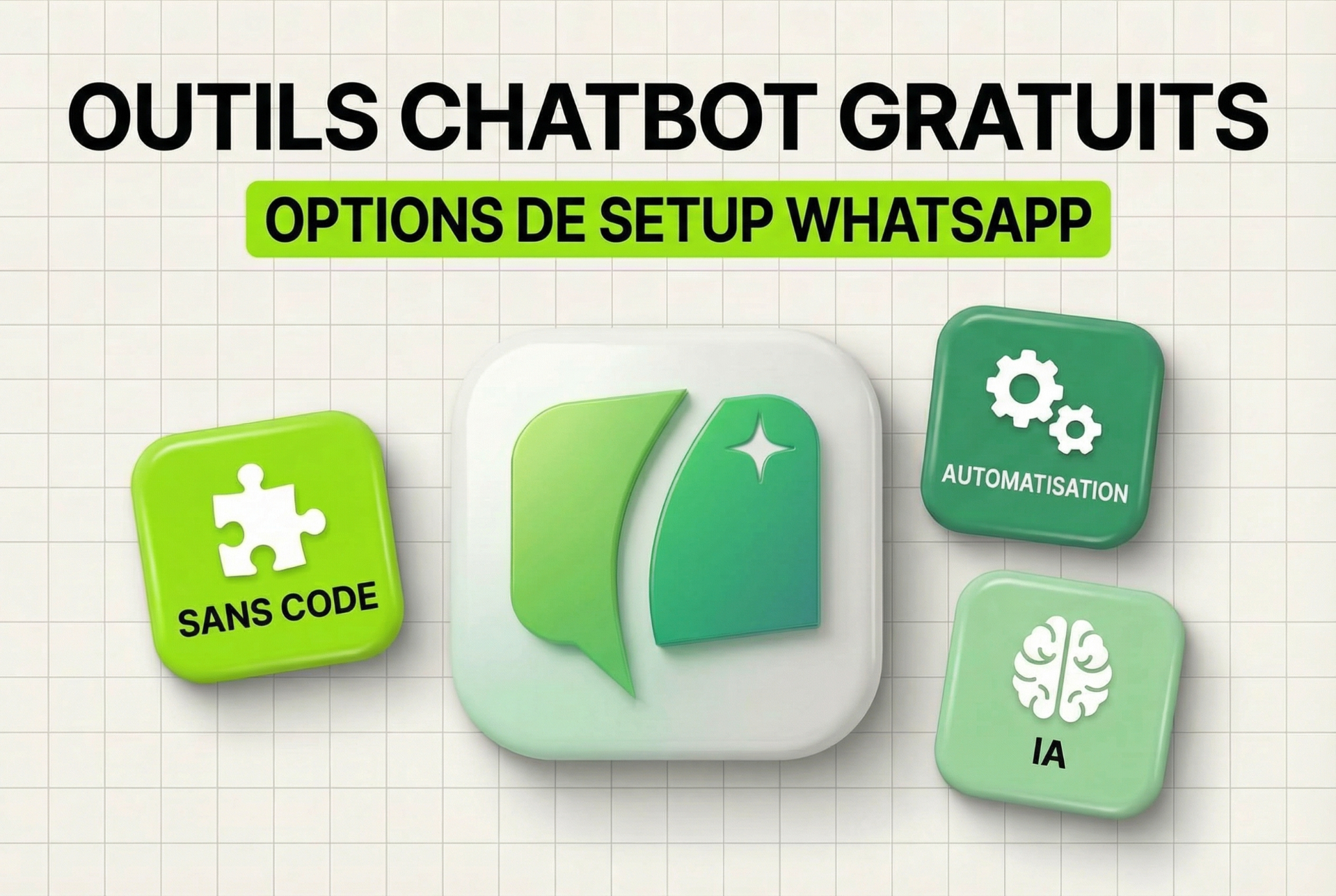 Outils chatbot gratuits - options de setup WhatsApp