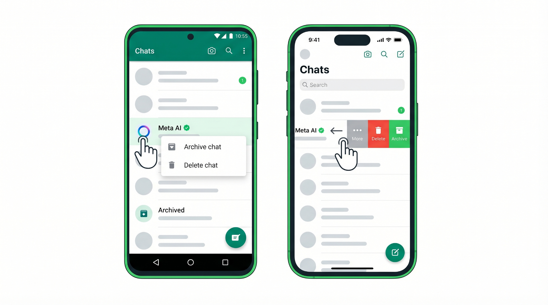 How to archive or delete Meta AI conversation on Android and iPhone